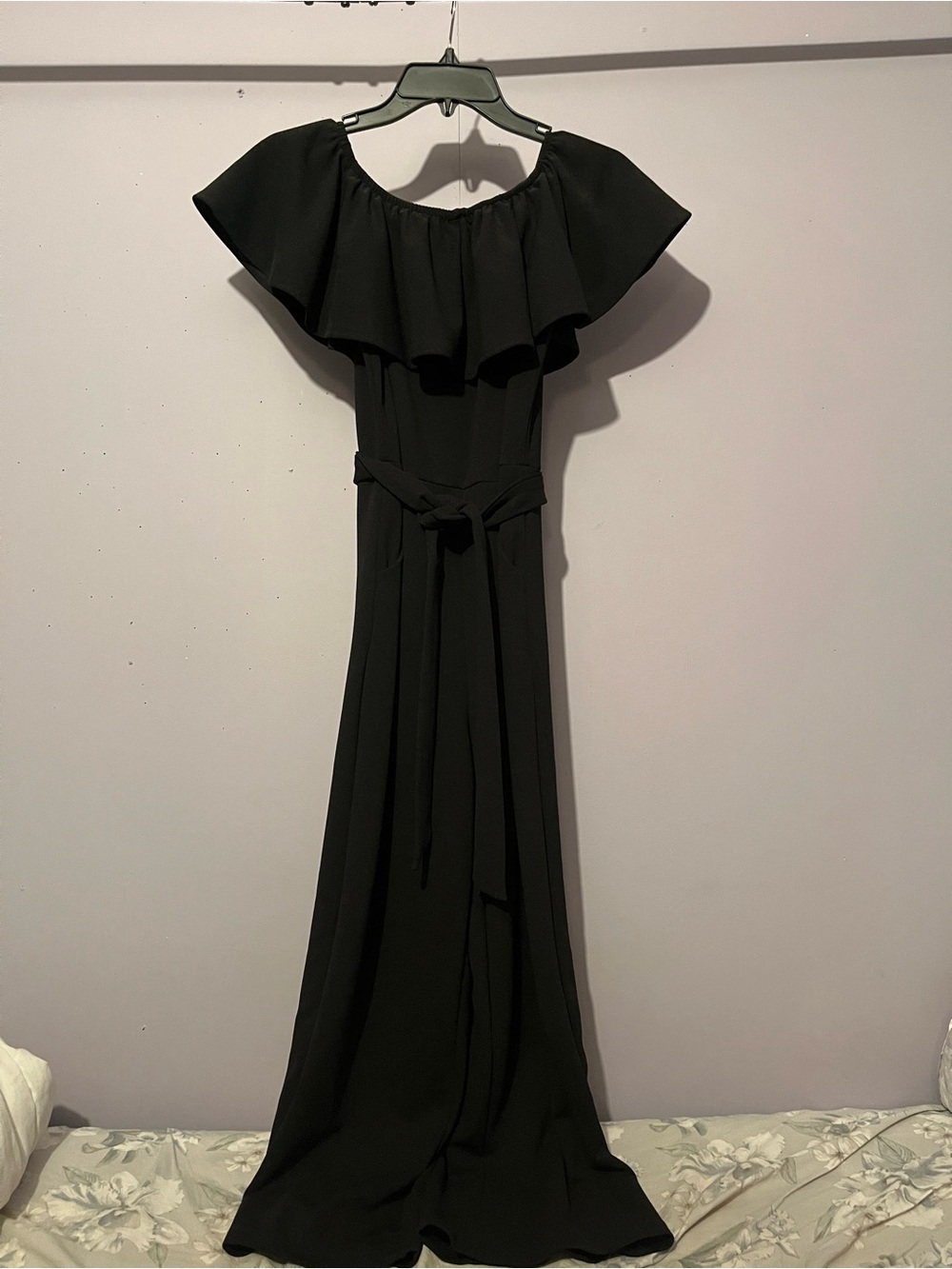 Off-Shoulder Ruffle Jumpsuit
